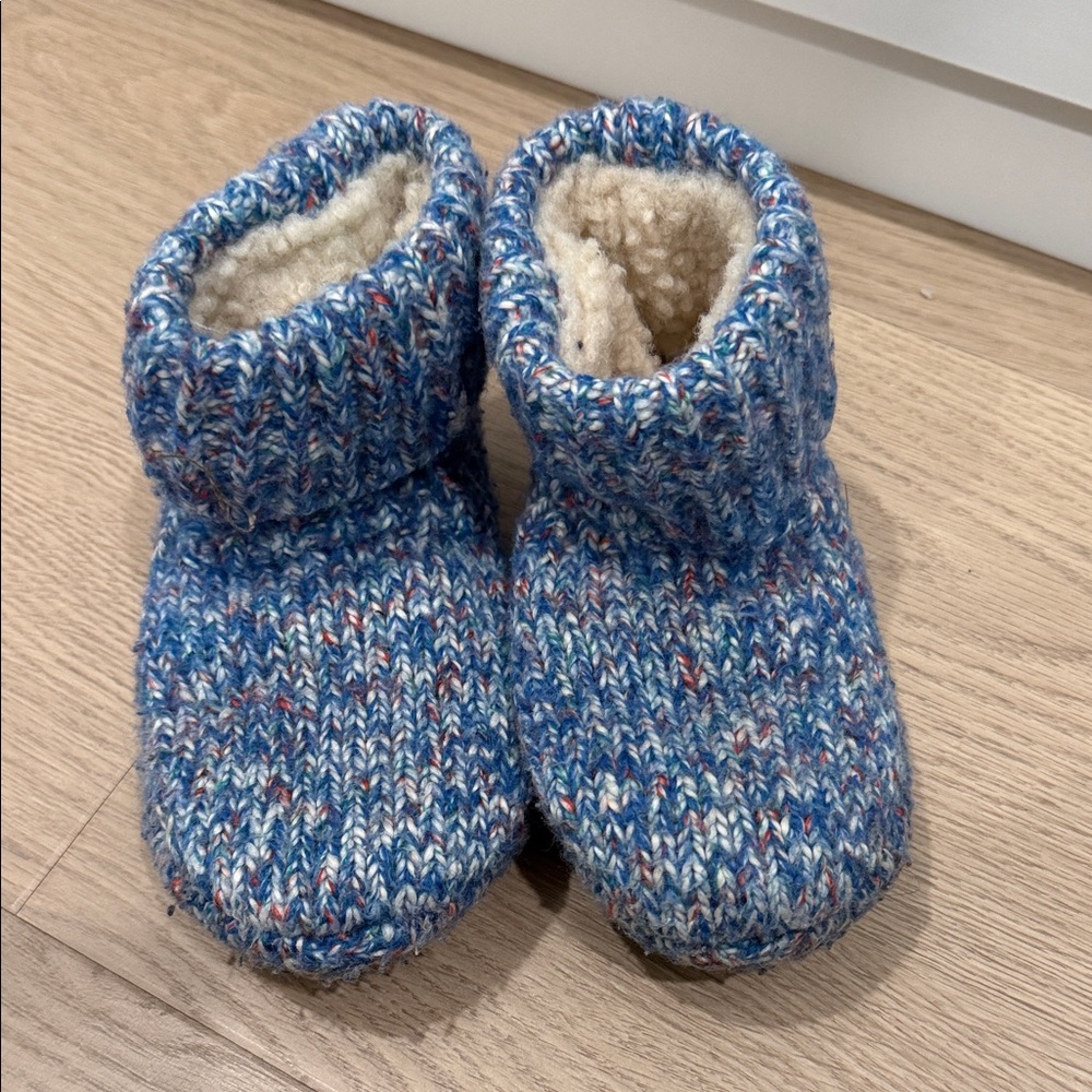 Bombas Kids Blue Knit Shoes